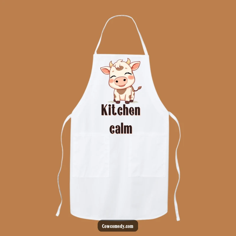 Funny Breezy Cow Kitchen Apron - Relaxed Cooking Accessory Gift
