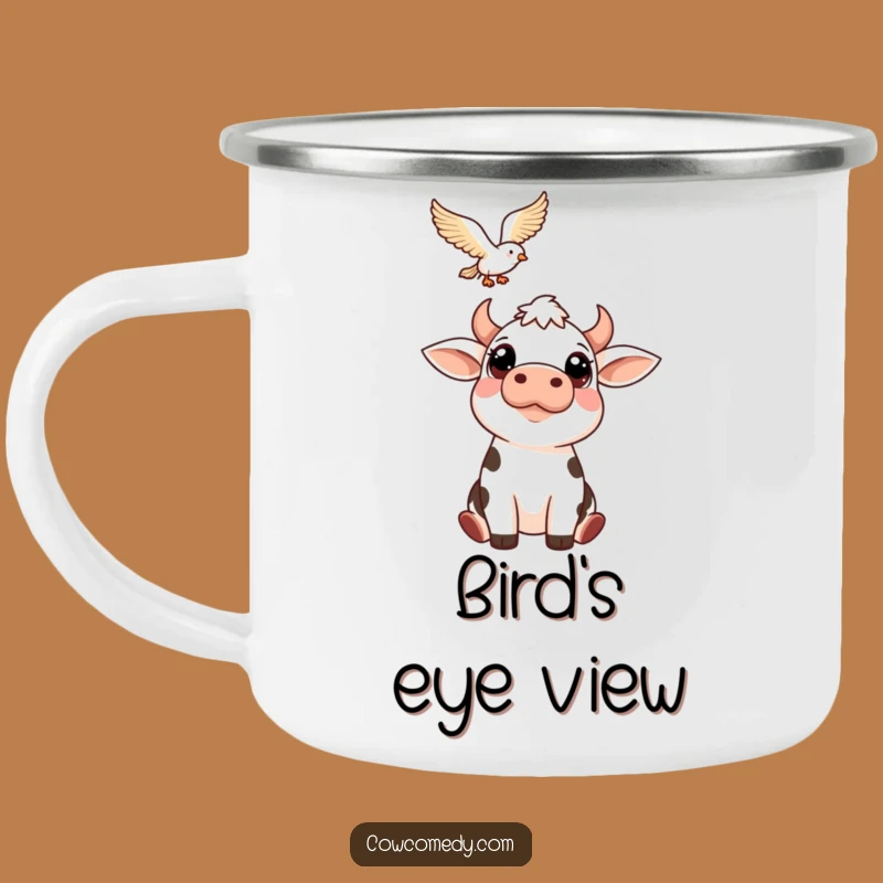 Funny Cow Bird Watcher Campfire Mug: Sip Your Wonder Outdoors