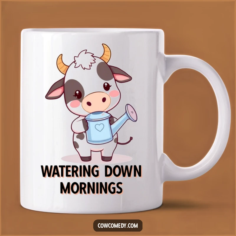 Funny Kawaii Cow Garden Mug - Playful Watering Farm Animal Gift