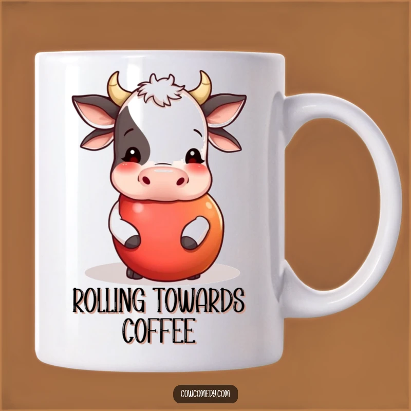 Funny Cow Apple Roller Mug: A Hilarious Gift for Fruit Lovers