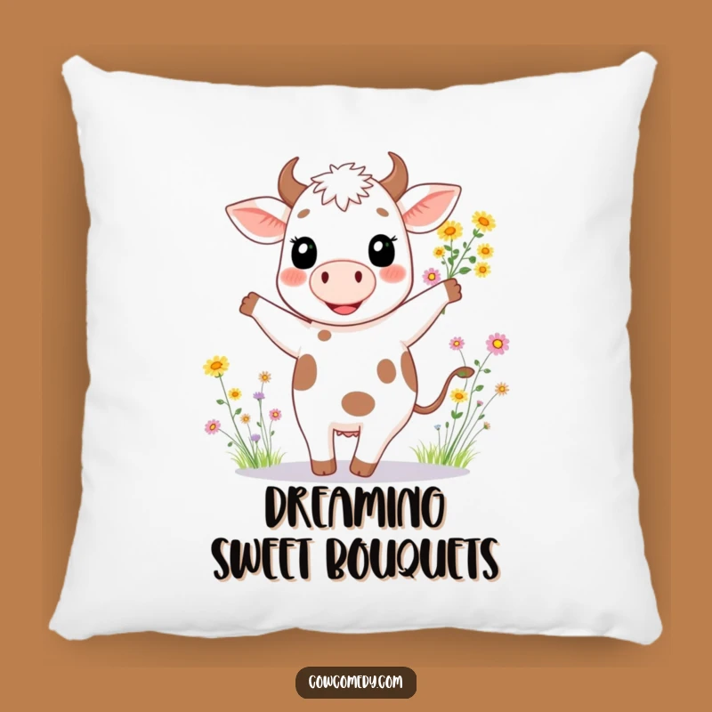 Funny Happy Cow Dancing Pillow: Cozy Cheer, Delightful Funny Gift