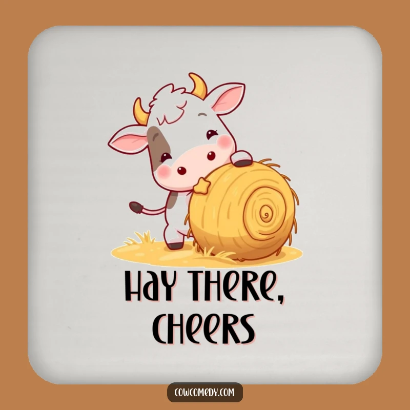 Funny Playful Cow Drink Coaster Set: Fun Protection for Tables