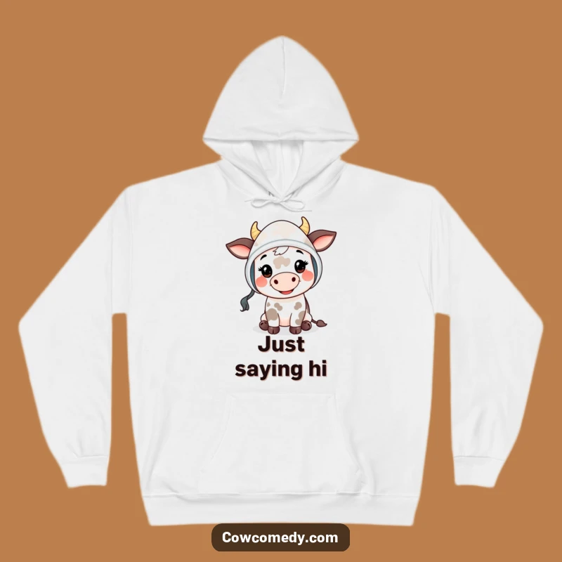 Cozy Funny Mooing Cow Kid Hoodie - Bonnet Friend Sweatshirt, Gift