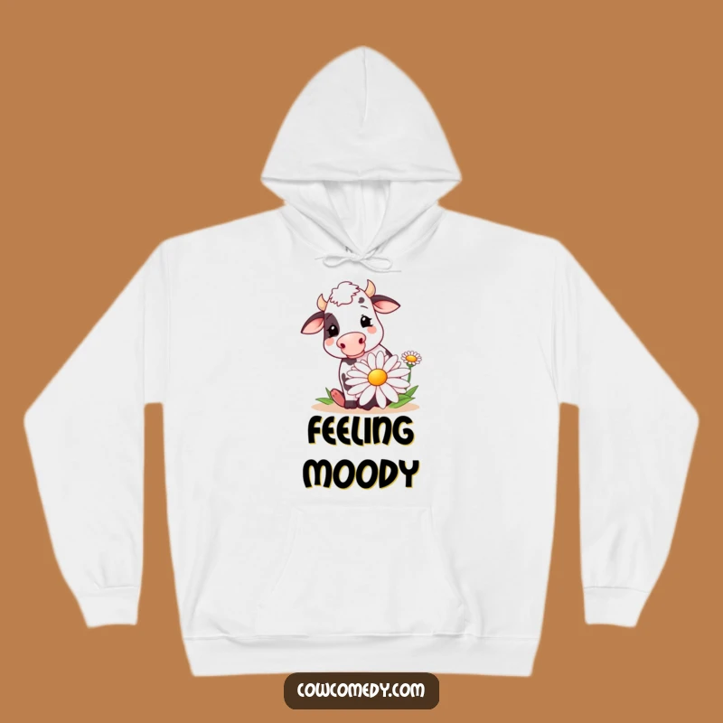 Funny Cow Daisy Hugger Hoodie: Cozy Humor for Cow Enthusiasts
