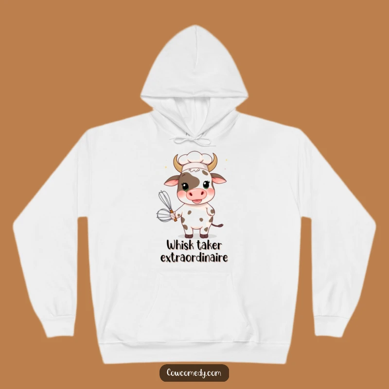 Cozy Funny Chef Cow Hoodie: Warm Up with Hilarious Bovine Culinary Style