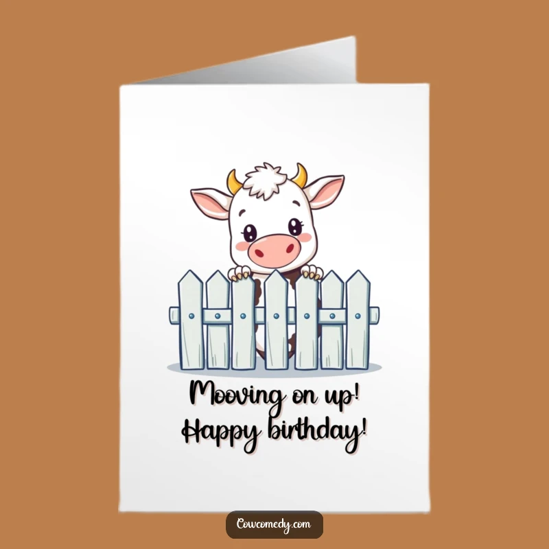 Funny Free Printable Cow Birthday Card - Curious Cow DIY Downloadable Gift