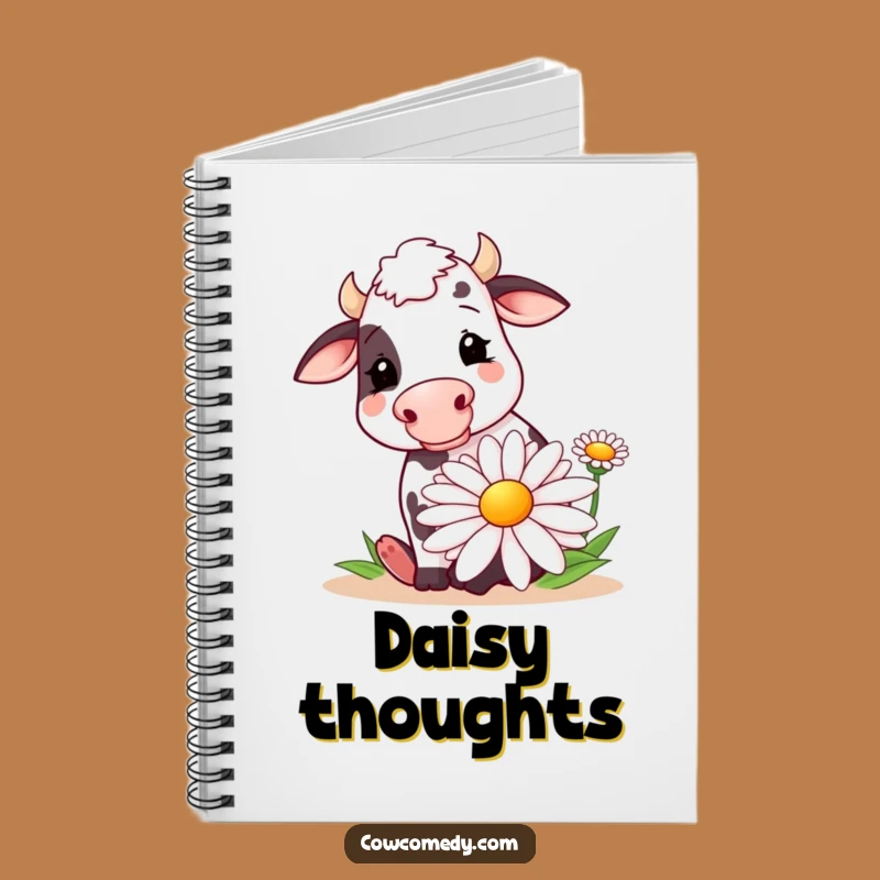 Funny Cow Daisy Notebook: Jot Down Ideas with Farmyard Fun