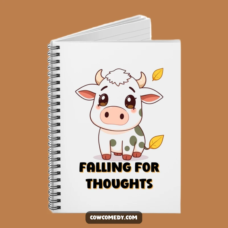 Funny Cow Leaf Surprise Notebook: Jot Down Thoughts with Wonder