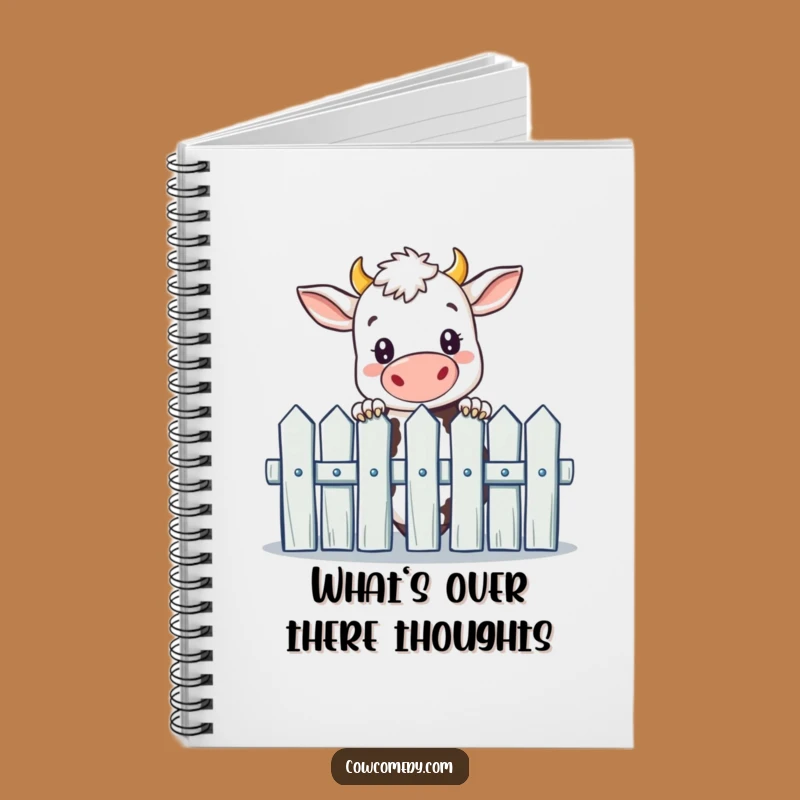 Funny Curious Cow Notebook: Jot Down Ideas with Farmyard Fun