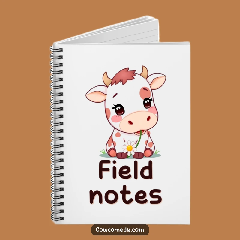 Funny Daisy Cow Notebook - Cute Spotted Cow Journal Gift