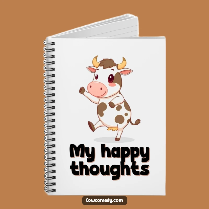 Funny Cheerful Cow Notebook: Jot Down Joy, Hilarious Gift for Writers