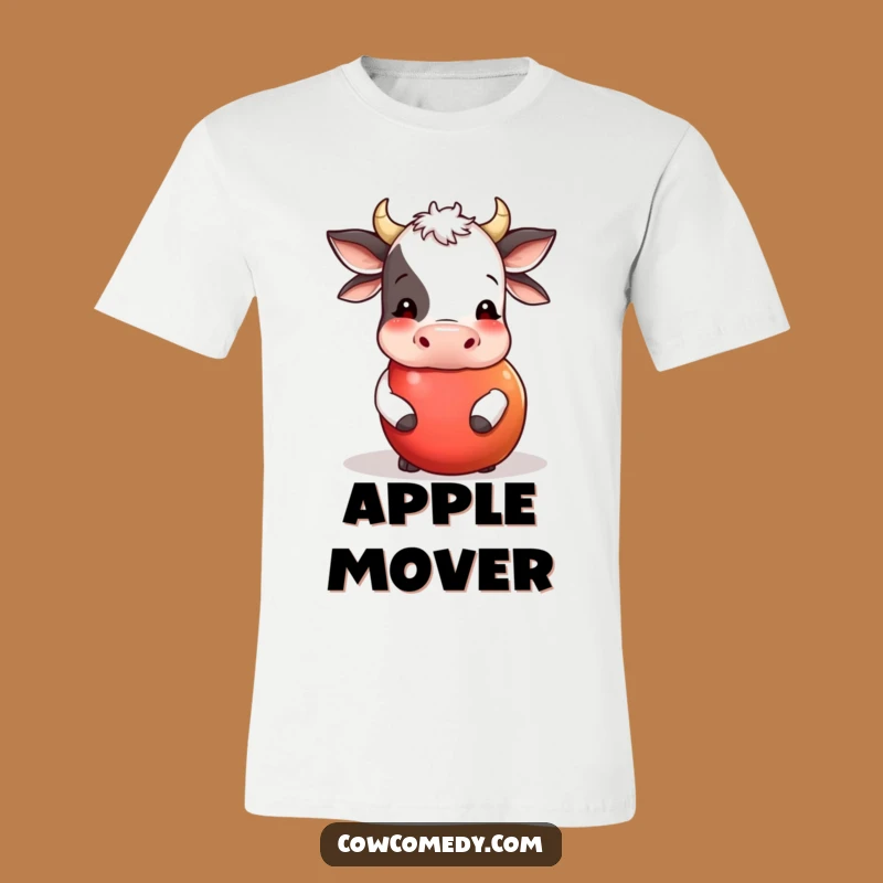 Funny Cow Apple Nudger T-Shirt: Wear Your Playful Spirit