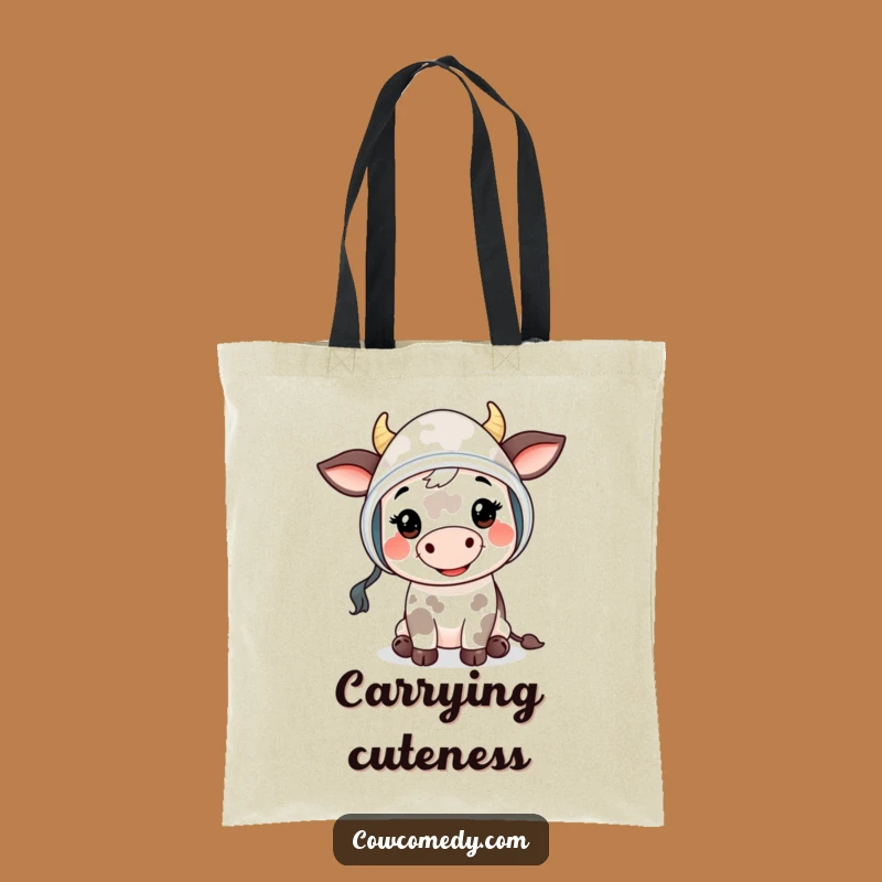 Funny Mooing Cow Kid Tote Bag - Bonnet Eco Bag, Ideal Gift