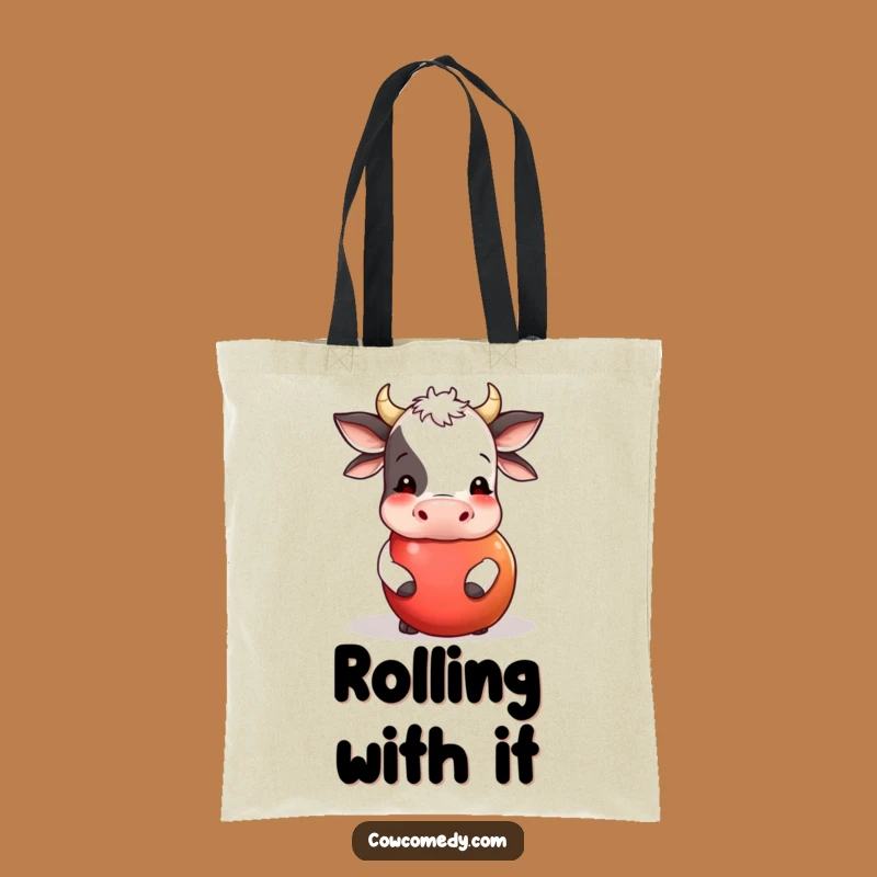 Funny Cow Apple Roller Tote Bag: Carry Your Fun On The Go