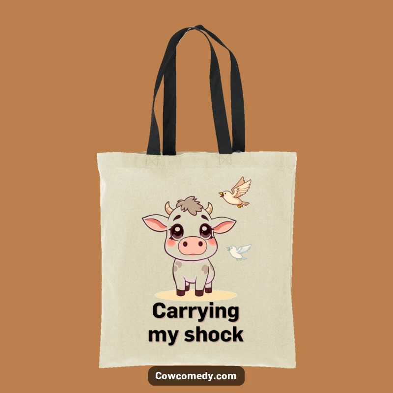 Funny Cow Bird Tote Bag: Hilarious Carry-All, Perfect Funny Gift